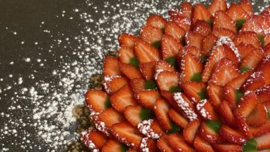 La tarte aux fraises et gel de persil de Thomas Danigo